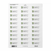 Feliz Navidad Return Address Labels (Full Sheet)