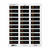 Feliz Navidad Return Address Labels (Full Sheet)