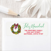 Feliz Navidad Return Address Labels (Insitu)