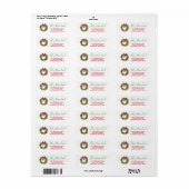 Feliz Navidad Return Address Labels (Full Sheet)