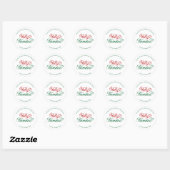 Feliz Navidad Return Address Sticker  (Vel)
