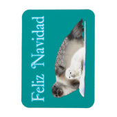 Feliz Navidad - Ringed zegel Magneet (Verticaal)