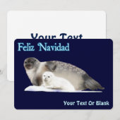 Feliz Navidad - Ringelrob Feestdagenkaart (Voorkant / Achterkant)