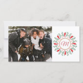 Feliz Navidad Rode Chilipeper Foto Kerstkaart (Voorkant)