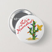 Feliz Navidad Ronde Button 5,7 Cm (Voorkant /achterkant)