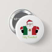 Feliz Navidad Ronde Button 5,7 Cm (Voorkant /achterkant)