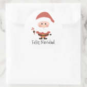 Feliz Navidad Ronde Sticker (Tas)