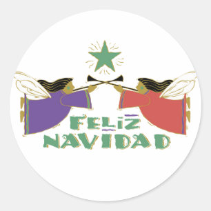 Feliz Navidad Ronde Sticker