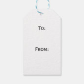 Feliz Navidad Rood en Groen Patroon Gift Label Cadeaulabel (Achterkant)