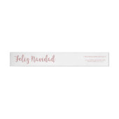 Feliz Navidad Roos Goud Roze Faux Glitter (Individueel)