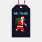 Feliz Navidad - Santa Claus Cadeaulabel (Voorkant)
