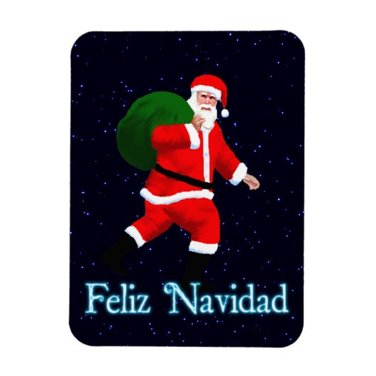 Feliz Navidad - Santa Claus Magneet (Verticaal)