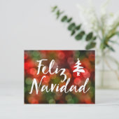 Feliz Navidad (schijnverlichting) Feestdagenkaart (Staand voorkant)