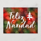 Feliz Navidad (schijnverlichting) Feestdagenkaart (Voorkant)