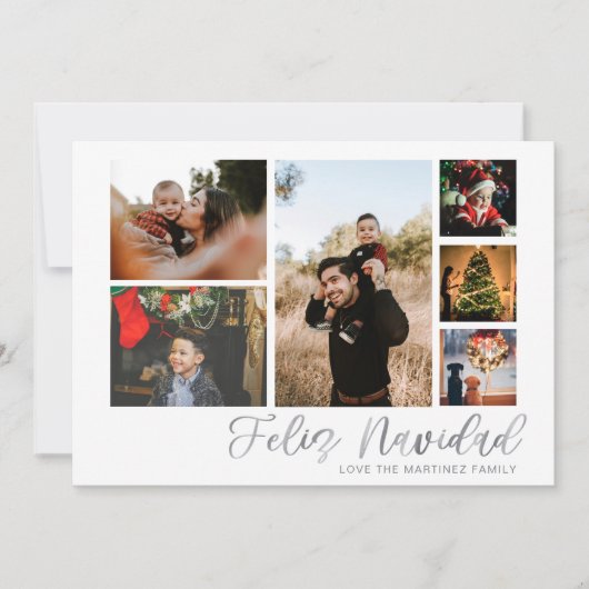 Feliz Navidad Silver 6 Foto (Voorkant)