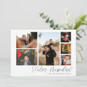 Feliz Navidad Silver 6 Foto (Staand voorkant)