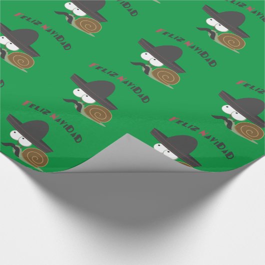 Feliz Navidad Snail Cadeaupapier (Hoek)