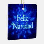 Feliz Navidad - Sneeuwstorm Keramisch Ornament (Rechts)