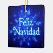 Feliz Navidad - Sneeuwstorm Keramisch Ornament (Links)