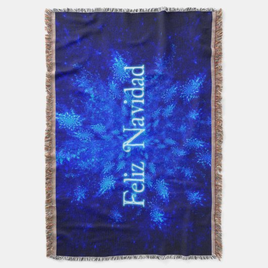 Feliz Navidad - Snowburst Deken (Voorkant Verticaal)