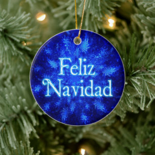 Feliz Navidad - Snowburst Keramisch Ornament