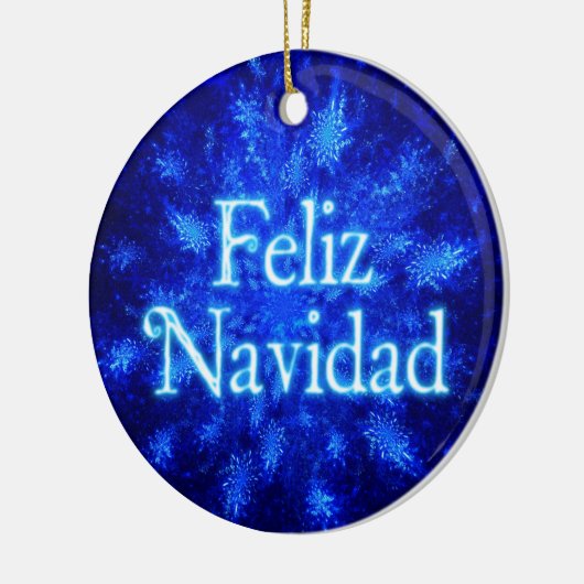 Feliz Navidad - Snowburst Keramisch Ornament (Links)