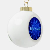 Feliz Navidad - Snowburst Keramische Bal Ornament (Links)