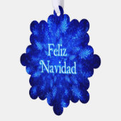 Feliz Navidad - Snowburst Ornament Kaart (Links)