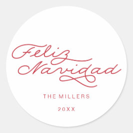 Feliz Navidad, Spaans Kerst sticker