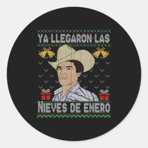 Feliz Navidad Spaans Las Nieves De Enero El Del C Ronde Sticker
