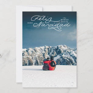 Feliz Navidad, Spaanse Kaart, fotokaart Feestdagenkaart