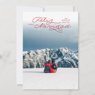 Feliz Navidad, Spaanse Kaart, fotokaart Feestdagenkaart