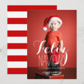 Feliz Navidad | Spaanse Kaart van de Foto van de (Voorkant / Achterkant)