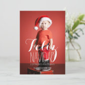Feliz Navidad | Spaanse Kaart van de Foto van de (Staand voorkant)