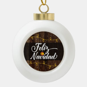 Feliz Navidad Spaanse kerst Keramische Bal Ornament
