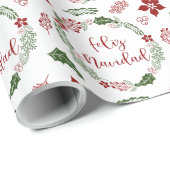 Feliz Navidad, Spaanse kerstavond Cadeaupapier (Rol Hoek)