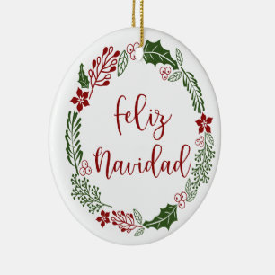 Feliz Navidad, Spaanse kerstavond Keramisch Ornament