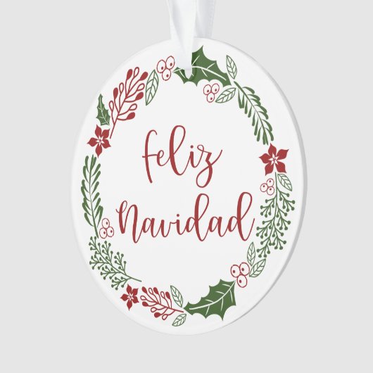 Feliz Navidad, Spaanse kerstavond Ornament (voorkant)
