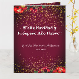 Feliz Navidad Spaanse kerstgroeten Kaart