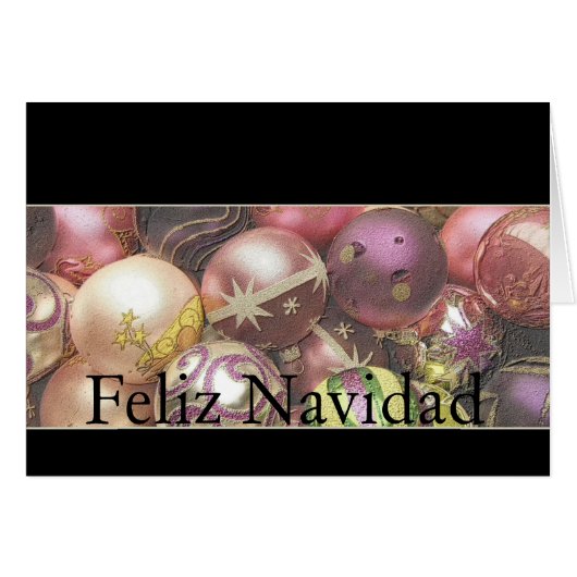 Feliz Navidad - Spaanse kerstkaart (Voorkant Horizontaal)