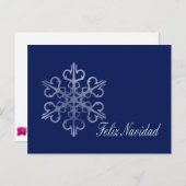 Feliz Navidad Spaanse kerstkaart Feestdagenkaart (Voorkant / Achterkant)
