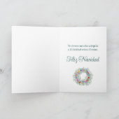 Feliz Navidad, Spaanse kerstman Feestdagen Kaart (Binnen)