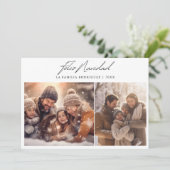 Feliz Navidad Spaanse Kerstmis Fotocollage Feestdagenkaart (Staand voorkant)