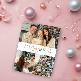 Feliz Navidad Spaanse kniptechniek foto Feestdagenkaart