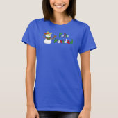 Feliz Navidad Spaanse Snowman-Cartoon T-shirt (Voorkant)
