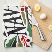 Feliz Navidad Spaanse vrolijke kerst Theedoek (Quarter Fold)