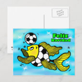 FELIZ NAVIDAD Spaanse Vrolijke Kerstkaart Feestdagenkaart (Voorkant / Achterkant)