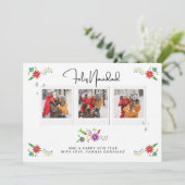 Feliz Navidad, Spanglish Photo Card Kaart (Staand voorkant)