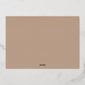 Feliz Navidad Spanish Gold Foil Vakantie Kaart (Achterkant)