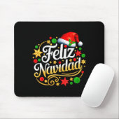 Feliz Navidad Spanish Mexican Christmas Xmas Holid Muismat (Met muis)